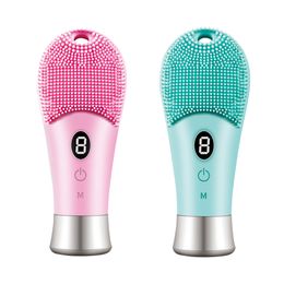 cleaning tool mini electric face brushes for cleansing and exfoliating with silicone deep face cleanser Sonic Facial Cleansing Brush Waterproof silicone