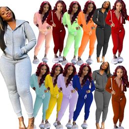 Women's Two Piece Pants Sweatshirt Suits Women Pieces Sets 2023 Elegant Long Sleeve Hooded Coats And High Waist Fitness Pant Suit Autumn Tra