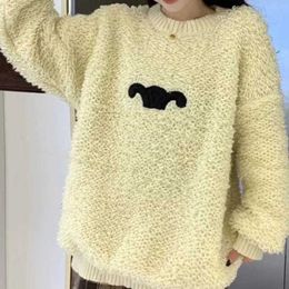 Cel Best-quality 24ss Brand Designer CE Terry Pullover High Quality Embroidery Sweater Fashion Womens Clothing New Autumn Winter Models Star1922