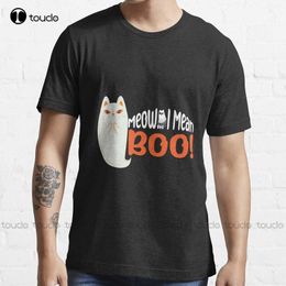 Men's T-Shirts Meow I Mean Boo TShirt Funny T Shirts For Men Adult Humor Custom Aldult Teen Unisex Digital Printing Tee Shirt Xxs5Xl Classic Z0220