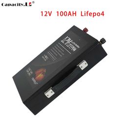 12v battery pack 100AH Lifepo4 battery comes with BMS outdoor RV boat motor rechargeable battery solar energy storage backup bat