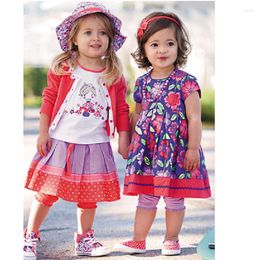 Girl Dresses 2023 Floral Lace Baby Girls Children Clothing Rose Print Sleeveless Evening Dress Summer Cotton Clothes Kid Jumper