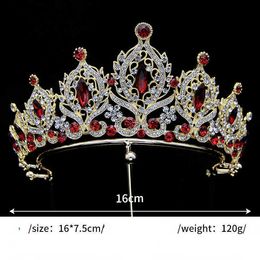 Tiaras Tiaras Bridal Blue Crystal Tiaras Golden Metal Crown Decoration Coronas Wedding Jewellery Tiaras Z0220