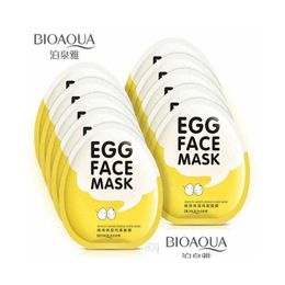 Other Skin Care Tools Bioaqua Egg Facial Masks Oil Control Brighten Wrapped Mask Tender Moisturising Face Drop Delivery Health Beaut Dhxpb