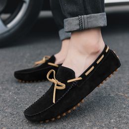 Dress Shoes Brand Men Casual Shoes Leather Loafers Moccasins Nonslip s Flats Male Driving Fashion Size 3847 230220