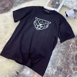 famous Brand designer P Mens T-Shirts Spring Summer Short sleeve Printed tiger head men and women Tees Vacation Short Sleeve Casual Luxury TShirt