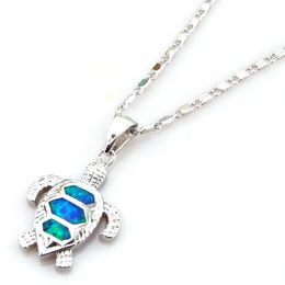 opal jewelry with cz stone;fashion opal pendant Mexican fire opal pendant sea animal necklaces women necklace