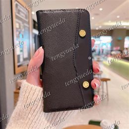 Fashion Designer Wallets Phone Cases for iphone 13 12 11 pro max X Xs XR Xsmax High Quality Embossed Lychee Leather Card Holder Po244B