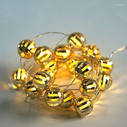 Strings Year Christmas Lights Decoration Morocco Ball LED String For Holiday Wedding Party Bedroom