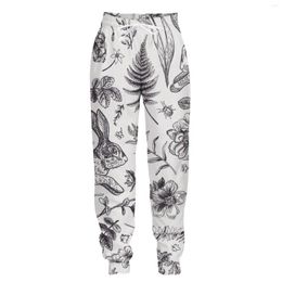 Men's Pants Jumeast 3D Jogger Casual Sweatpants Baggy For Men Plant Printing Straight Unisex Tracksuit Trousers Clothing