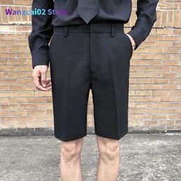 Men's Shorts Men's Shorts Summer Thin Mens 5 Colors Fashion Business Casual Dress Suit shorts Male England Straight Streetwear Five Points Pants 022023H