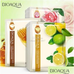 Other Skin Care Tools Bioaqua Honey Rose Hydrating Moisturising Face Mask Plant Facial Drop Delivery Health Beauty Devices Dhkvg