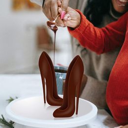 Baking Moulds NICEFurniture Fondant Shoe Chocolate Mould High Heel Cute Candy Sugar Paste Mold For Cake Decorating DIY Home Suger Craft