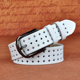 Key Rings MEDYLA Genuine Leather Woman Belt Ladies Belt Handsome Hollow Allmatch Fashion Women's Belt High Quality Ladies Wide Belt L181 J230222