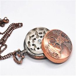 New metal pocket watch animal fume 3 layer metal grinder Metal shredder for white smoke grinder