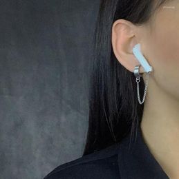 Backs Earrings Bluetooth Wireless Earphones Protective Ear Pods Chain Men's And Women's Bones Clamp No Holes