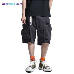 Men's Shorts Men's Shorts Multi-Pocket Cargo Mens Summer Safari Style Military Distressed Casual Loose Knee-length Men Walking 022023H