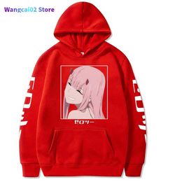 Men's Hoodies Sweatshirts Zero Two Pullover Sweatshirt Women Men Darling In The Franxx Costume Hoodies Harajuku Sudadera 022023H