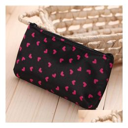 Cosmetic Bags New Korean Bag Little Hearts Makeup Storage Fashion Travel Waterproof Wash Drop Delivery Health Beauty Dhoyf