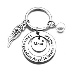 Thanksgiving Gift Stainless Steel Keychain Pendant Mother's Day Keychains M0M DAD Father's Day keyring Key Chains