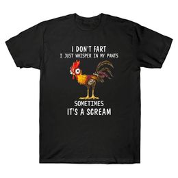 Men's T-Shirts Chicken I Don't Fart Just Whisper In My Pants Sometimes It's A S TShirt Summer Harajuku T Shirt Men Print Loose Men Tshirt Z0220