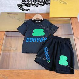 Kid Clothing Sets letter Pattern Boys Girls Tracksuit Summer Short Sleeve Top Tees And Shorts Sets Luxury Designer T-shirts tops shorts baby Kids Sportsuits 2 colour