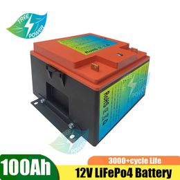 LiFePO4 Battery 12V 100Ah with BMS lithium Energy Storage RV Camper Solar Marine Golf Carts