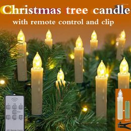 Night Lights 9cm Led Electronic Candle Light Timing Remote Control Lamp For Home Dinner Party Christmas Tree Decoration