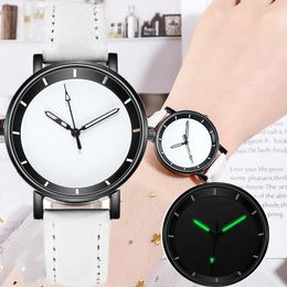 Wristwatches Luxury Back Light Watch For Women 2023 Studded Luminous Retro Female Wristwatch Ladies Leather Strap Relogio Montre FemmeWristw