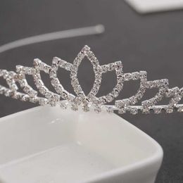 Tiaras Wedding Rhinestone Headband Bride Women Girl Crown Princess Hair Jewellery Shiny Hair Accessories Fashion Headwear 2022 New Style Z0220