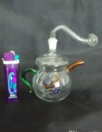 new Teapot Wholesale Glass bongs Oil Burner Glass Water Pipes Oil Rigs Smoking Rigs