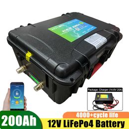 Lifepo4 12V 200Ah Lithium Batteries For Monitor/Display Storage Battery Carton Box Long Cycle Life 12V 200A