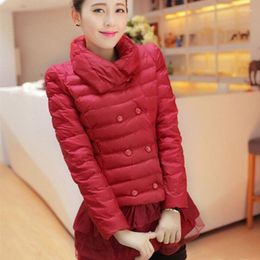 Women's Trench Coats Women's Cotton Padded Coat Parkas Female Jacket Thick Warm Puffer Outerwear Jackets Ladies Pocket Stand Collar G142