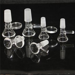 Glass Bong Hookah Bowls Clear Round Glass Tobacco Bowl 10mm 14mm Male For Water Bongs Smoking Pipes Oil Burner Bubbler