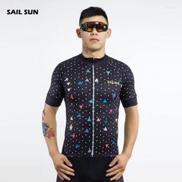 Racing Jackets SAIL SUN Men Breathable Cycling Jersey Bike Short Sleeve Clothing Bicycle Tops Sportwear Shirts Size S-XXXL