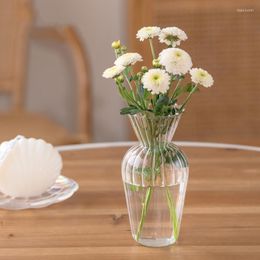 Vases Glass Flower Vase For Home Clear Mini Flowers Nordic Minimalist Interior Design