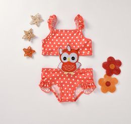 Infant One-piece Swimsuit Baby Girl Strap Ruffle Swimwear Kids Clothing