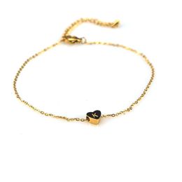 Party Favour 26-letter bracelet female heart heart heart bracelet stainless steel chain lovers A to Z