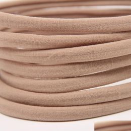 Hair Accessories 12 Colours Available Baby Girls Nylon Headbands Tan Nude Band Hairband Elastic Bk Soft Thin Supply Drop Delivery Kid Dholz