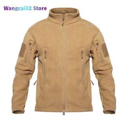 Men's Jackets TAD Winter Warm Fleece Tactical Jackets Men Military Windproof Thicken Multi-pocket Jackets Casual Hoodie Coat Clothing 022023H