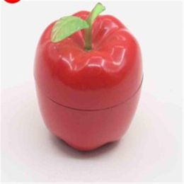 Three layer metal smoke exhauster, apple shaped zinc alloy Cigarette Mill