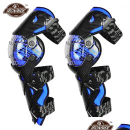 Motorcycle Armor Blue Motocross Knee Pads Guard Moto Protection Equipment Protector Safety Guards1 Drop Delivery Mobiles Motorcycles Dhvwe