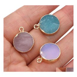 Charms 15X20Mm Semiprecious Stone Reiki Healing Chakra Rose Quartz Crystal Pendant For Necklace Jewelry Luckyhat Drop Delivery Findi Dhomf