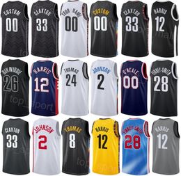 Man Kids Printed Basketball Thomas Jersey 24 Joe Harris 12 Patty Mills 8 Edmond Sumner 4 Mikal Bridges Cameron Johnson Dorian Finney-smith