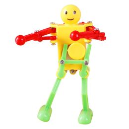 10pcs Clockwork Wind Up Dancing Robot For Baby Kid Developmental Puzzle Fidget Toy For Child Family Gathering Funny Gifts