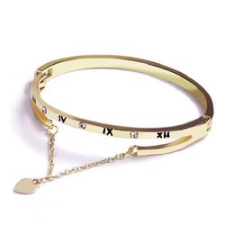 Armband leichtes Luxus-Armband aus hochwertigem Titanstahl, exquisites Modedesign, Goldarmband