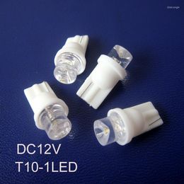 High Quality 12V T10 Led Car Instrument Light W5w Wedge 194 Bulb 168 Indicator Lamp 10pc/lot