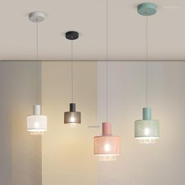 Pendant Lamps Nordic LED Lights Dining Room Minimalist Hanging Lamp Bedside Living Lustre Light Fixtures