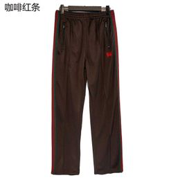 Erkek pantolon yüksek versiyonlu iğneler kelebek dört mevsim şerit moda markası gevşek geniş bacak kadın sporları gündelik t2302204