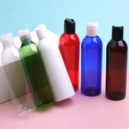 Storage Bottles 30pcs 250ml Empty White PET With Disc Top Cap Travel Lotion Shower Gel Liquid Soap Containers Cosmetics Packaging Bottle